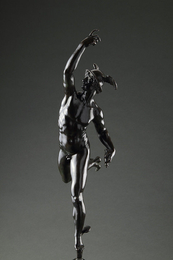 Italian Bronze of the Naked Mercury in Flight